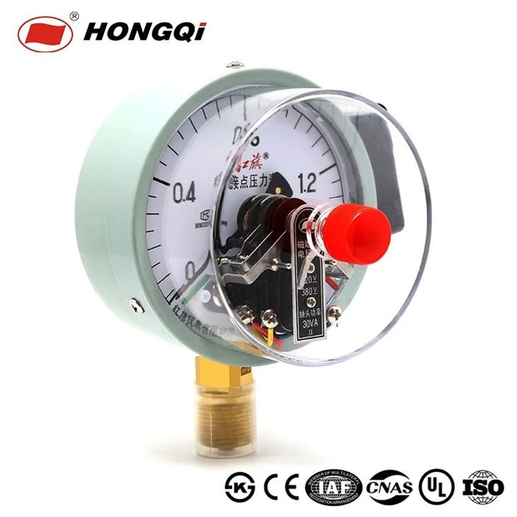 60mm Electric Contact Bottom Pressure Gauge