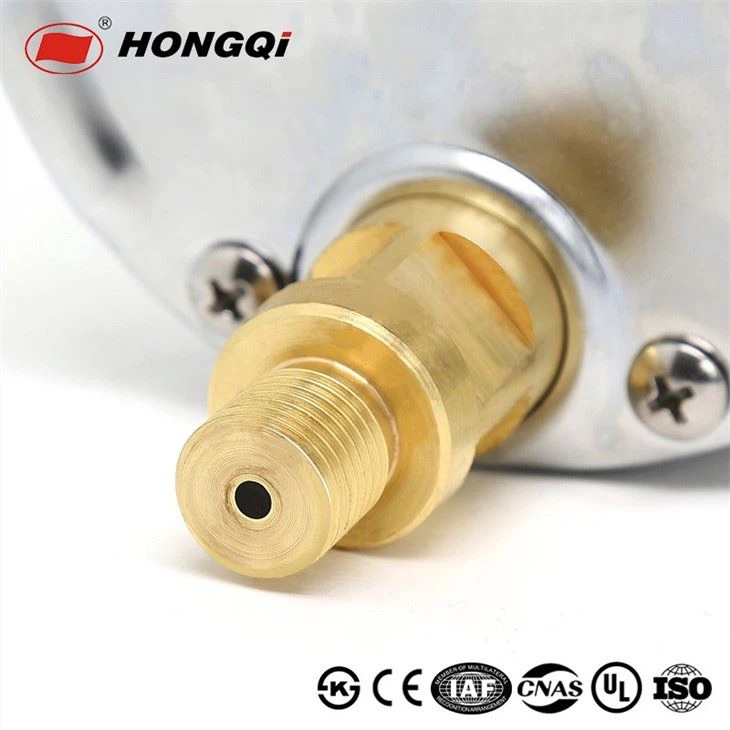 Hongqi Ytn-100mm Water/Shake-Proof Pressure Gauge With Axial Direction
