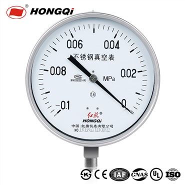 Hongqi Y-200bfオイル充填耐衝撃性ステンレス鋼圧力計/OEM
