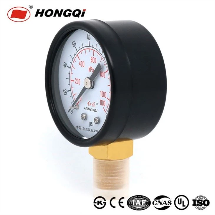 スレッド0-160psi 0-1100kpa空気圧計